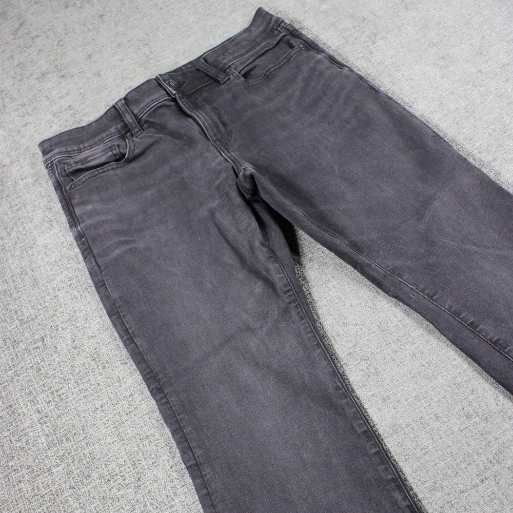 American Eagle Next Level Stretch Kick Flare Jeans Faded Black High Rise Denim